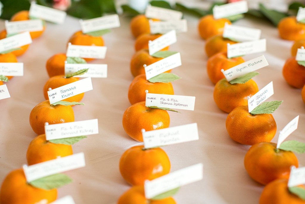 Wedding Escort Card Ideas with Edible Displays