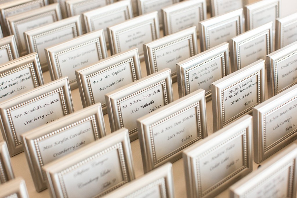 Framed Escort Cards