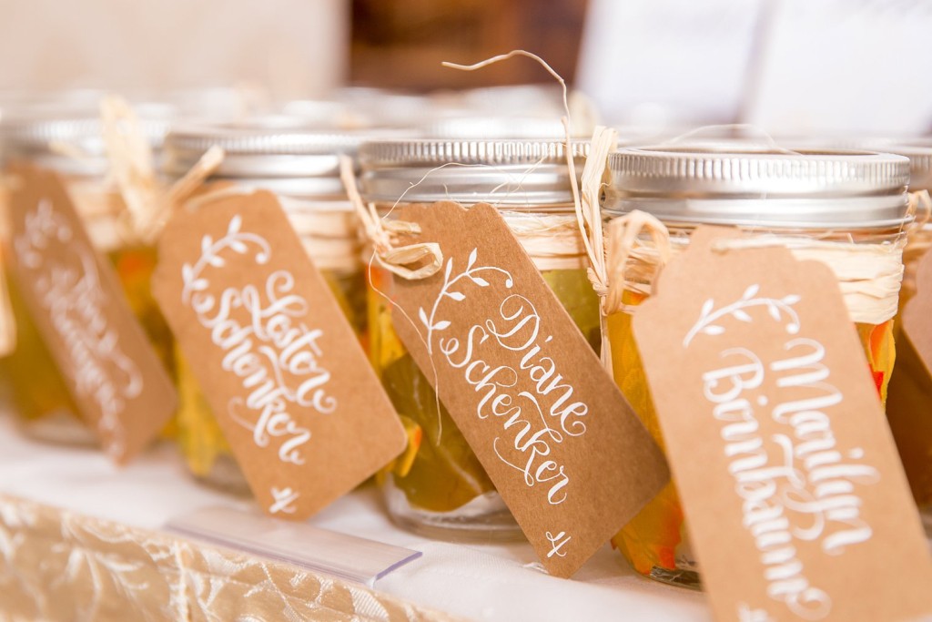 Mason Jar Escort Cards