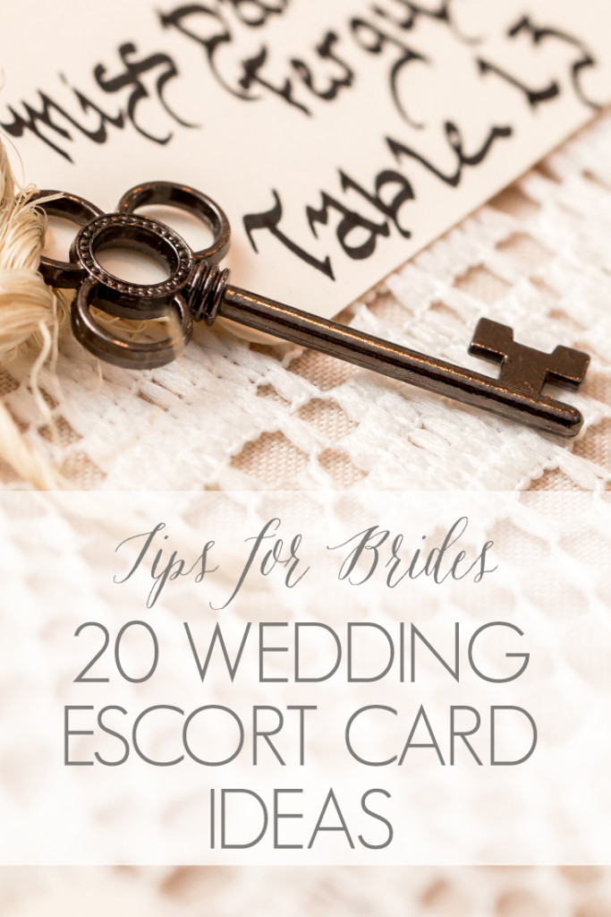 Wedding Escort Card Ideas