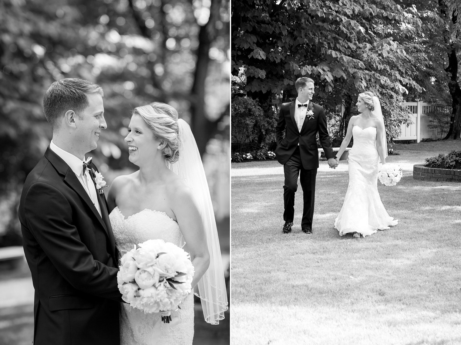 Shadowbrook Wedding bride and groom walking