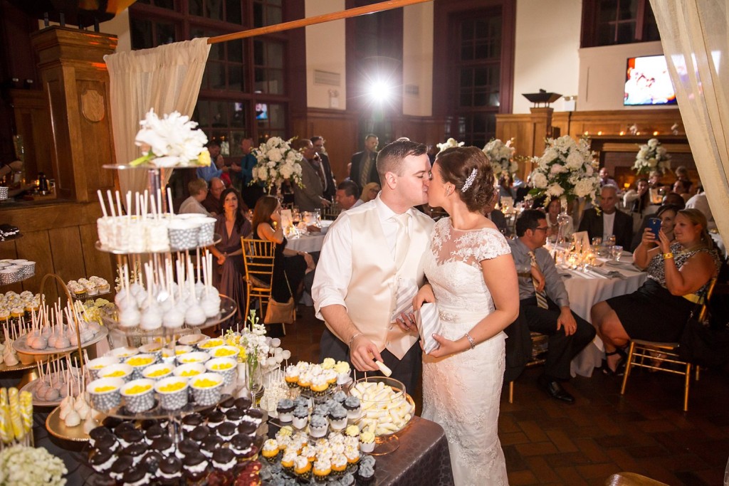 Snug Harbor Wedding Sweets Bar bride and groom photo