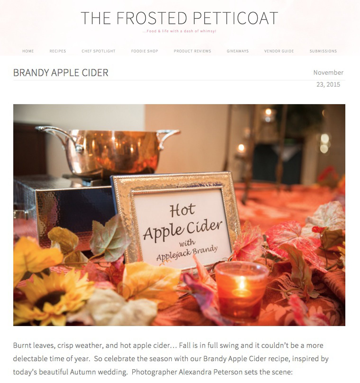 Hot Apple Cider Recipe