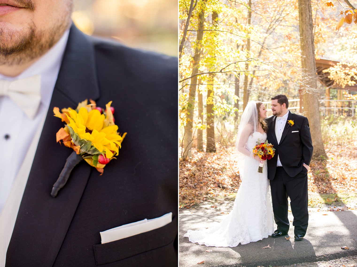 Fall wedding details photo