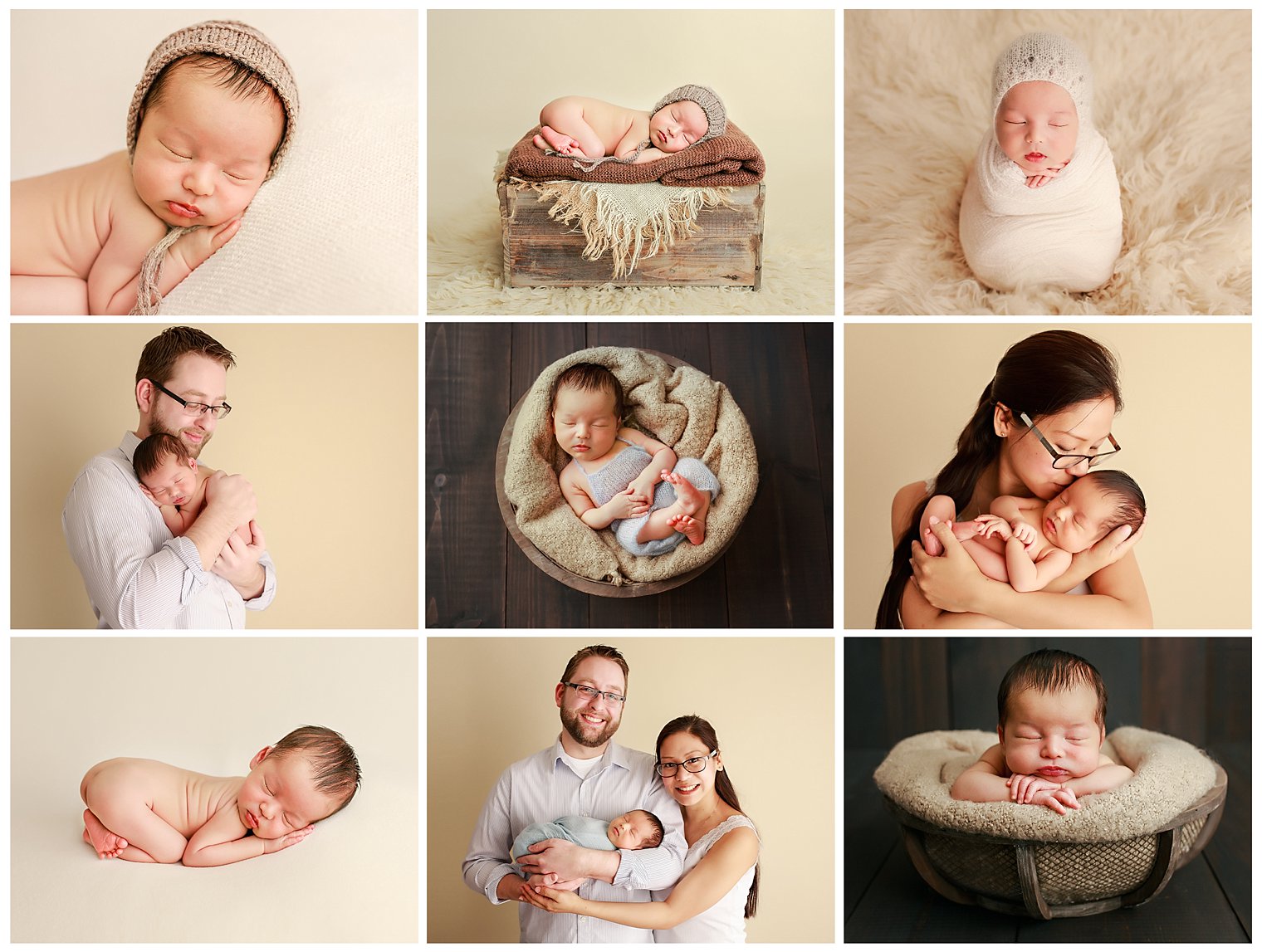 Manalapan NJ Newborn Photographer photo collage