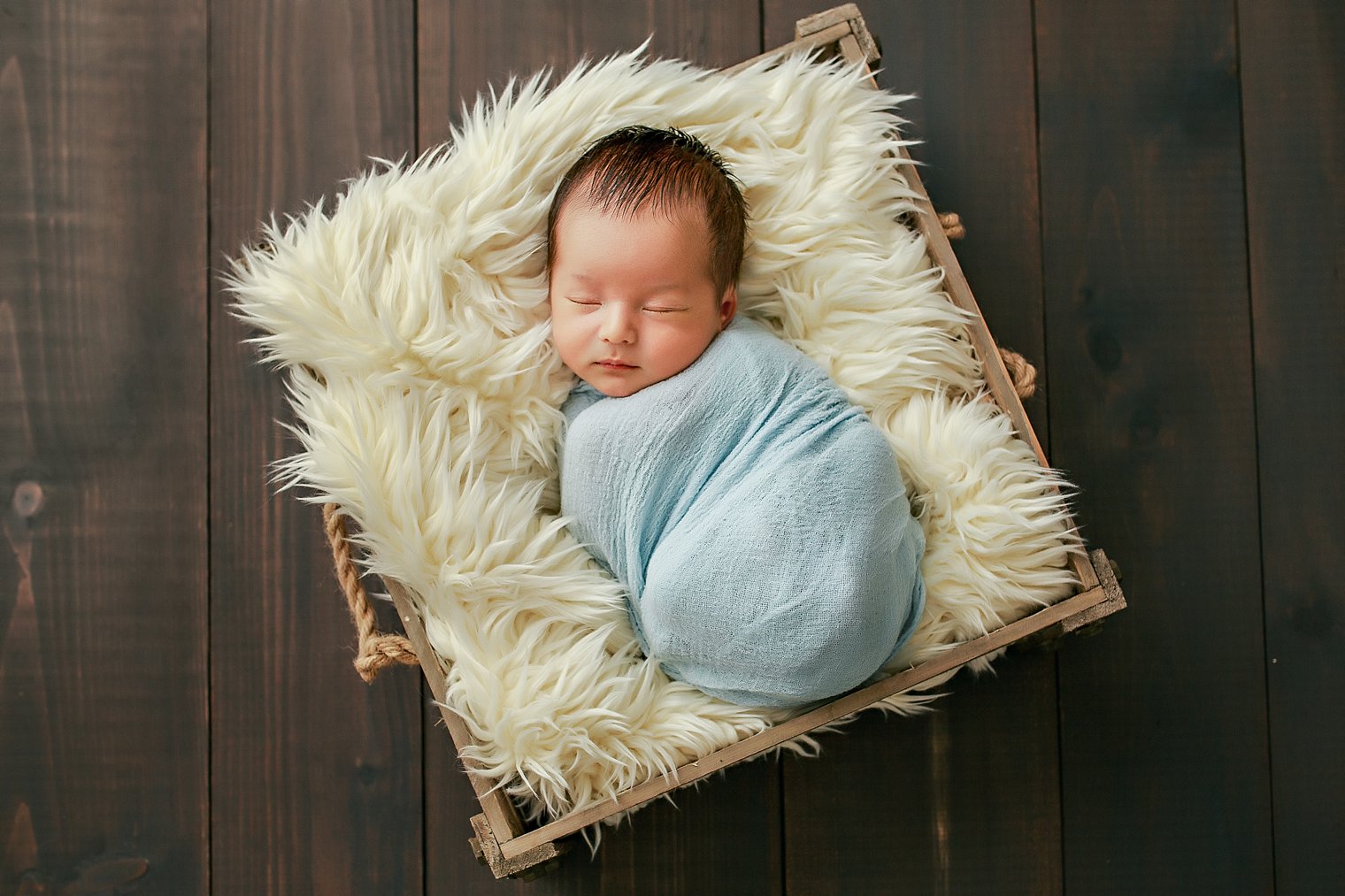 Manalapan NJ Newborn Photographer photo of boy in blue