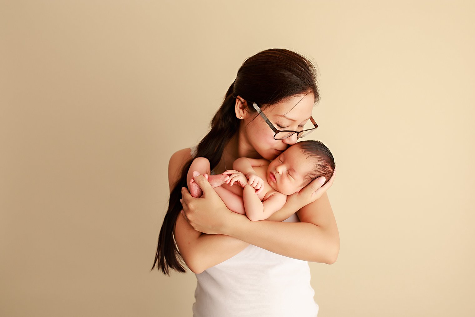 Manalapan NJ Newborn Photographer mother and baby boy photo