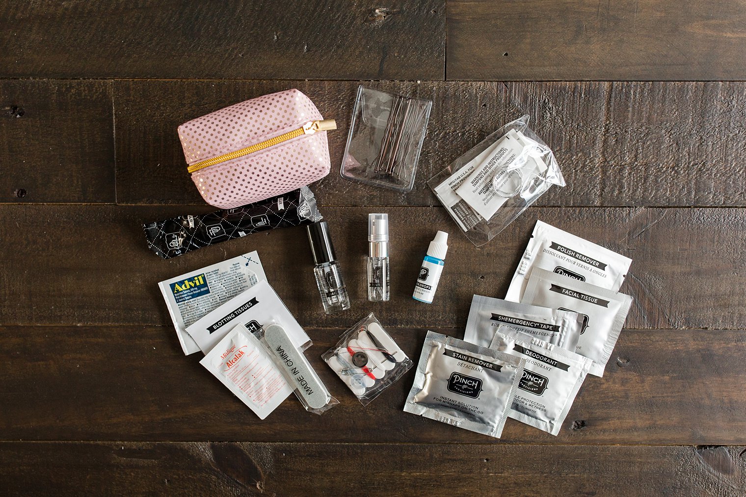 Wedding Day Emergency Kit for Brides and Bridesmaids