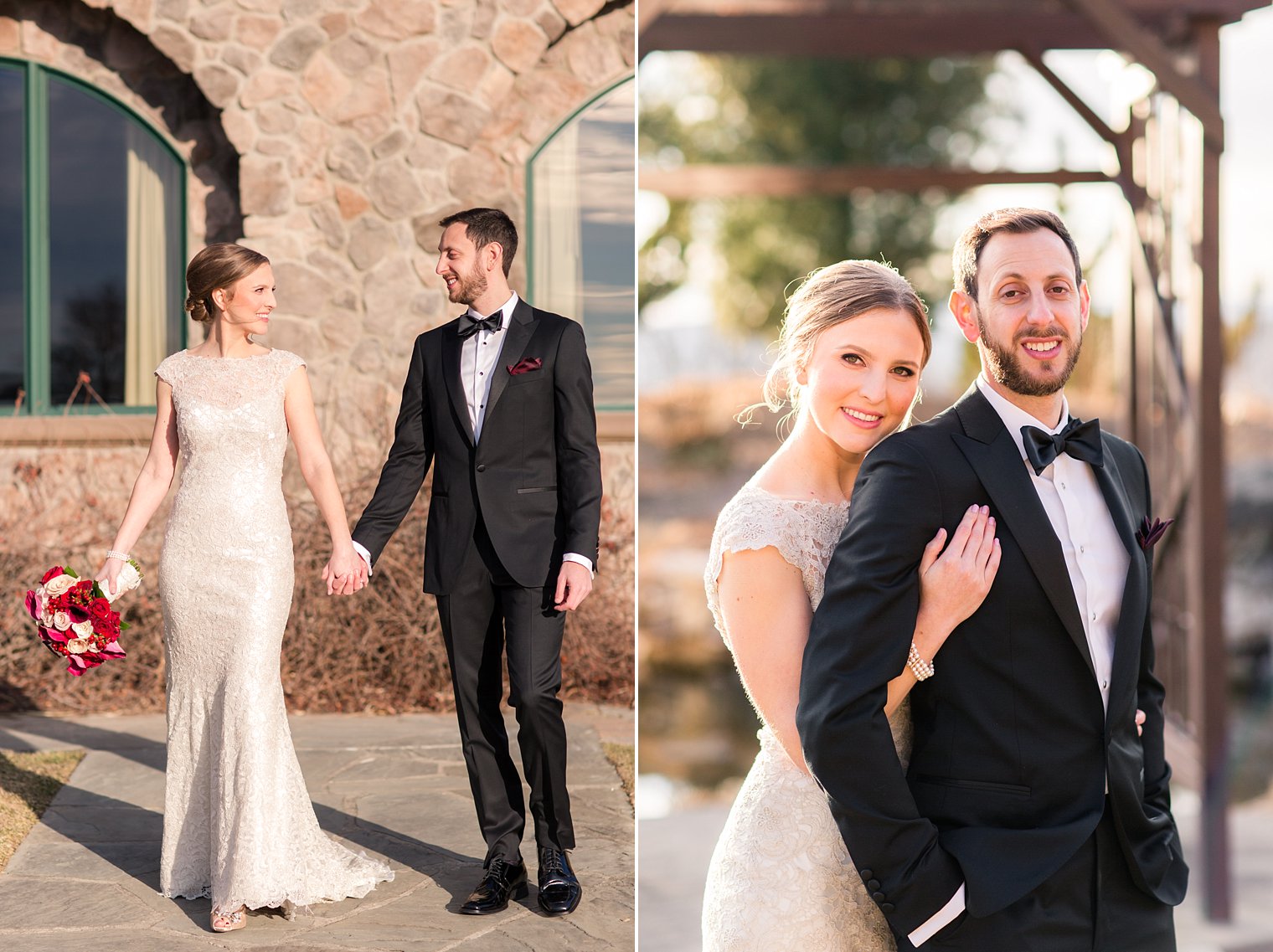 Grand Cascades Lodge Wedding Photos of bride and groom on wedding day