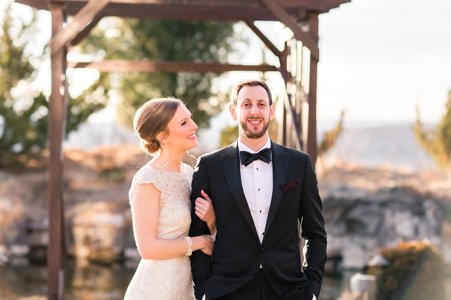 Bride and groom at Crystal Springs Resort Wedding