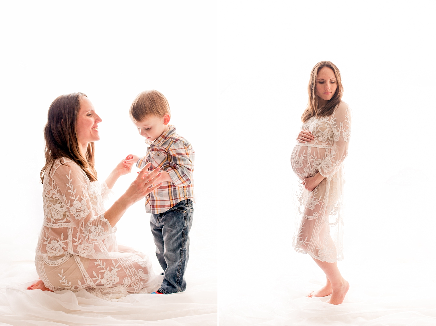 Central NJ Maternity Photographer Studio Session