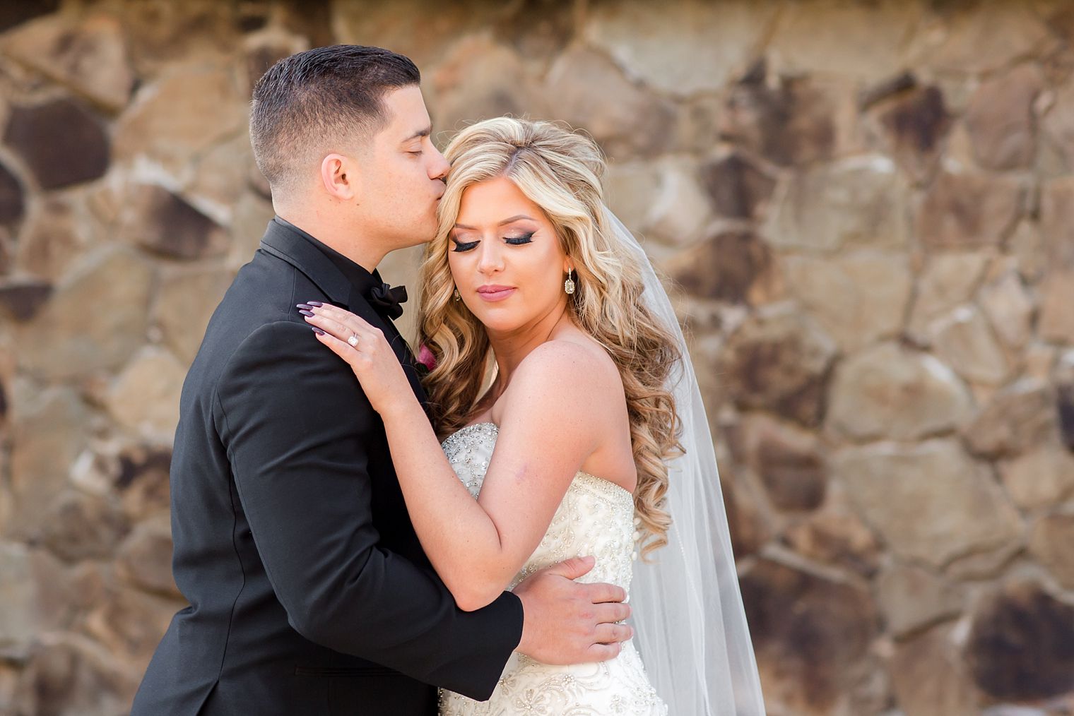 Beautiful bride and groom photo