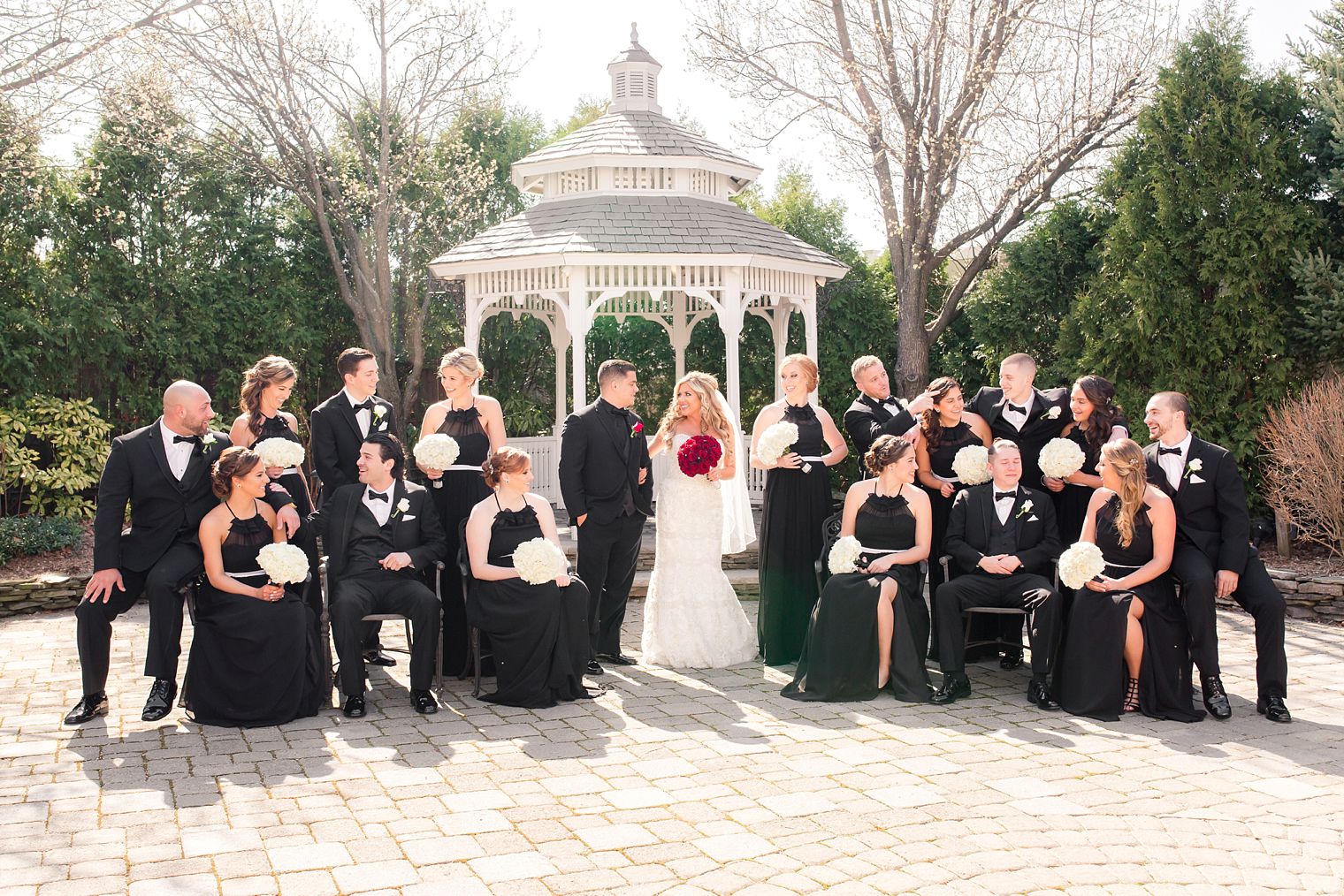 Formal bridal party photo at Westmount Country Club