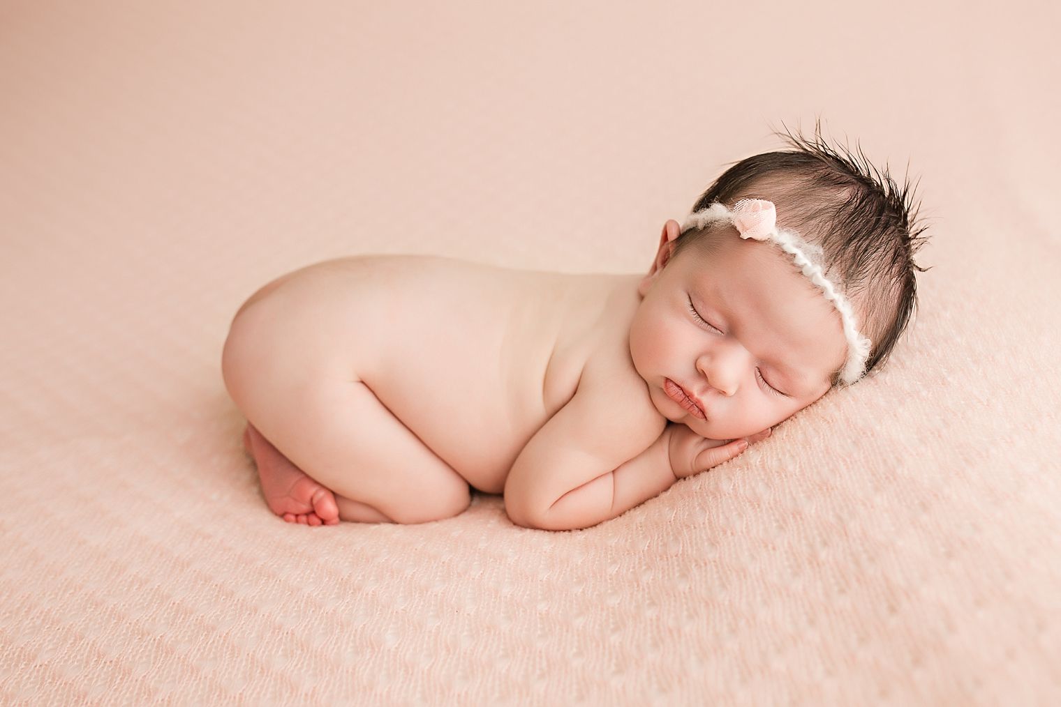 NJ Newborn Studio photo of baby girl