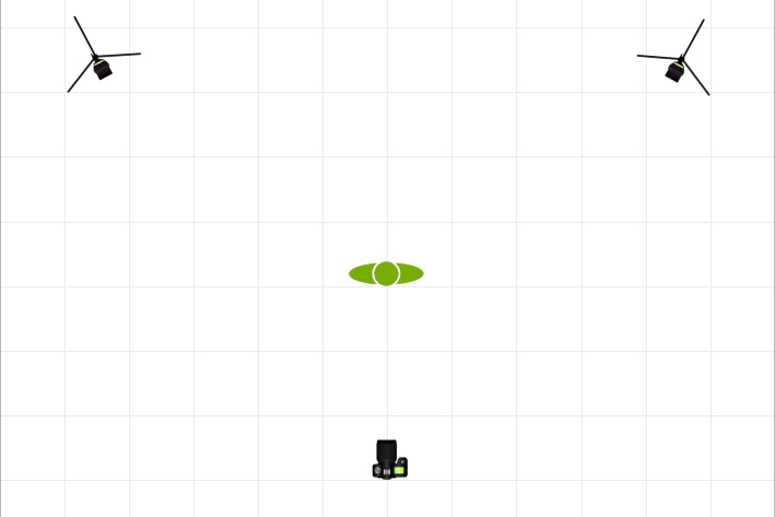 Off-camera lighting diagram