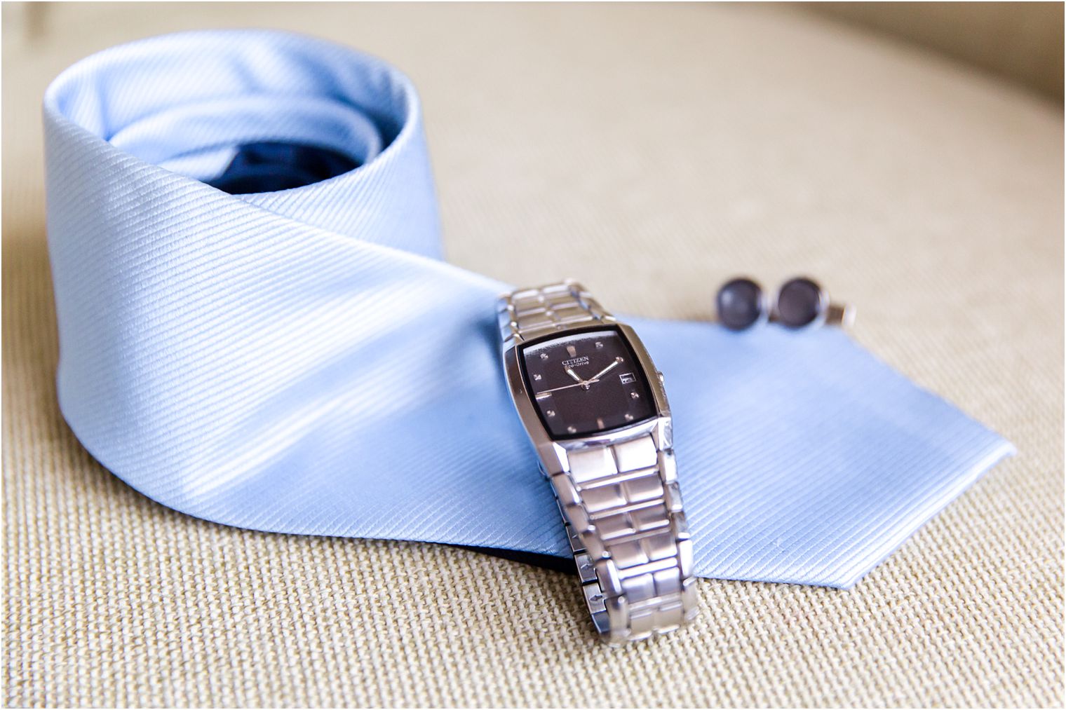 Groom watch and tie