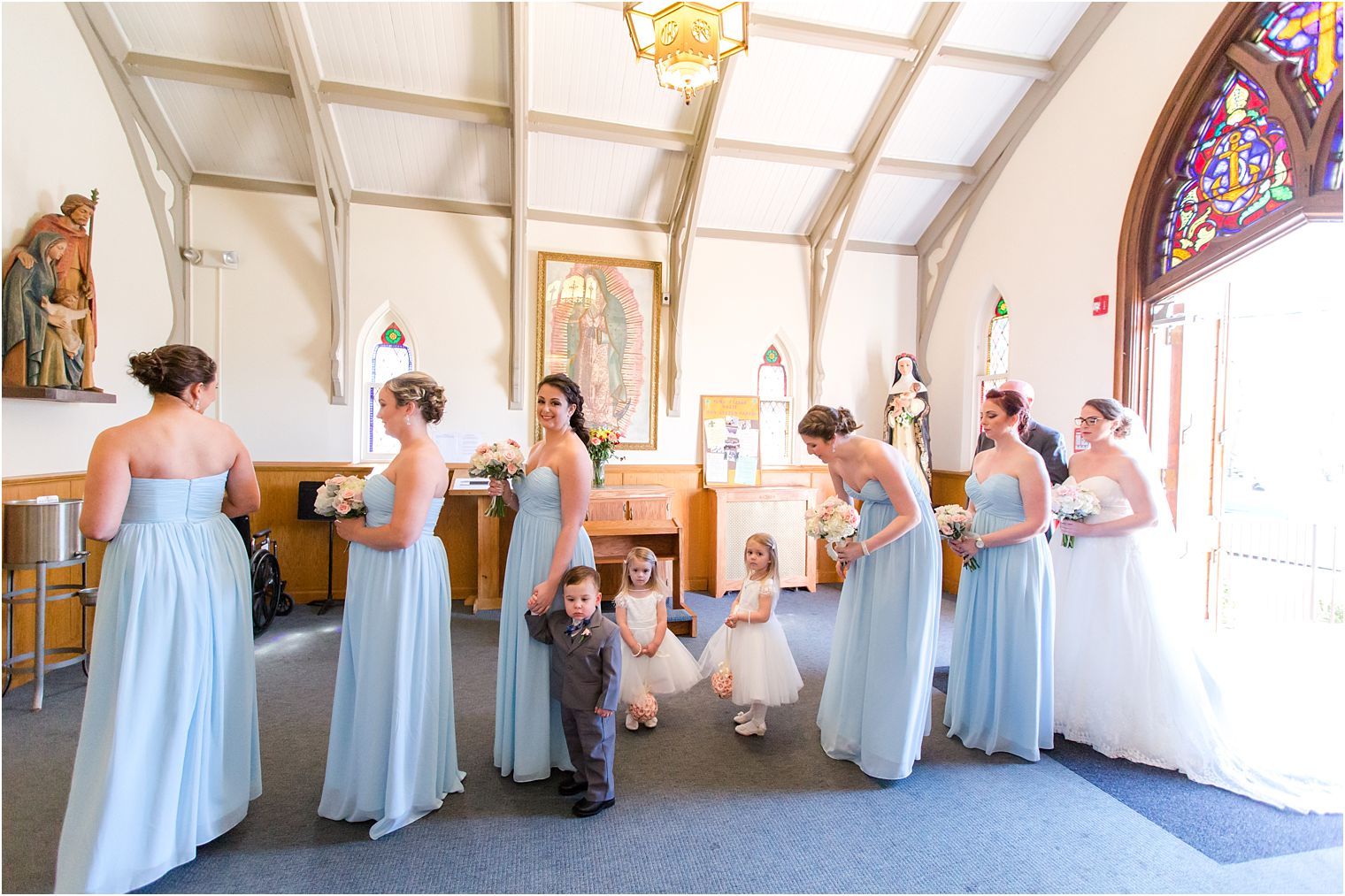 Wedding ceremony at St. Rose of Lima Church in Freehold