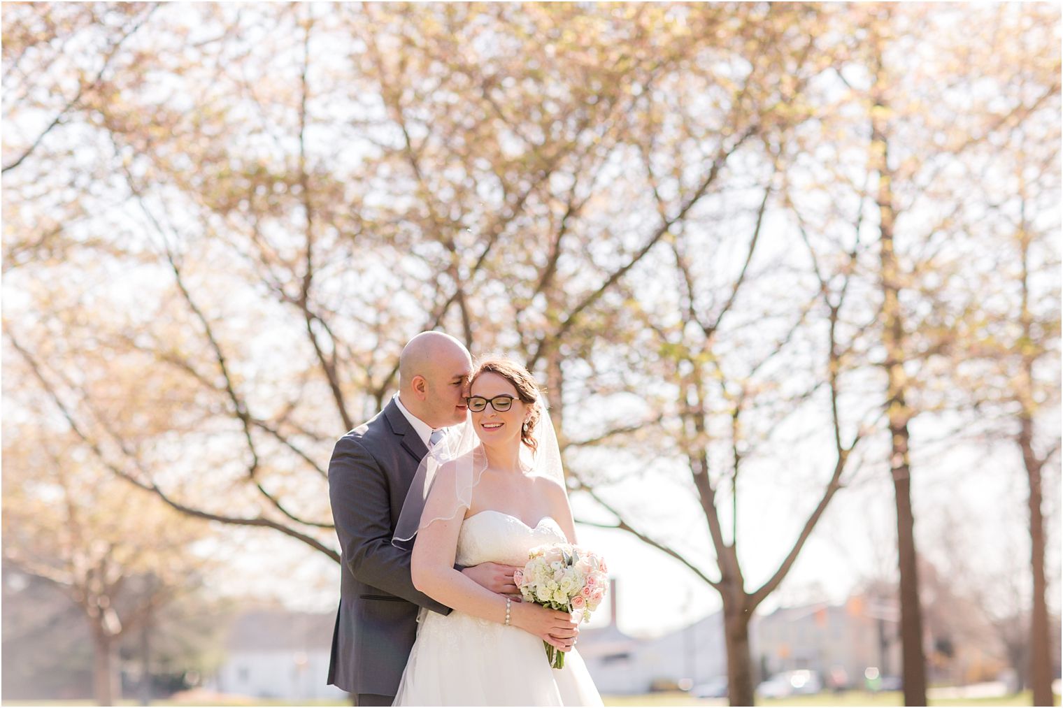 Bride and groom photo in Cranbury Inn NJ Wedding