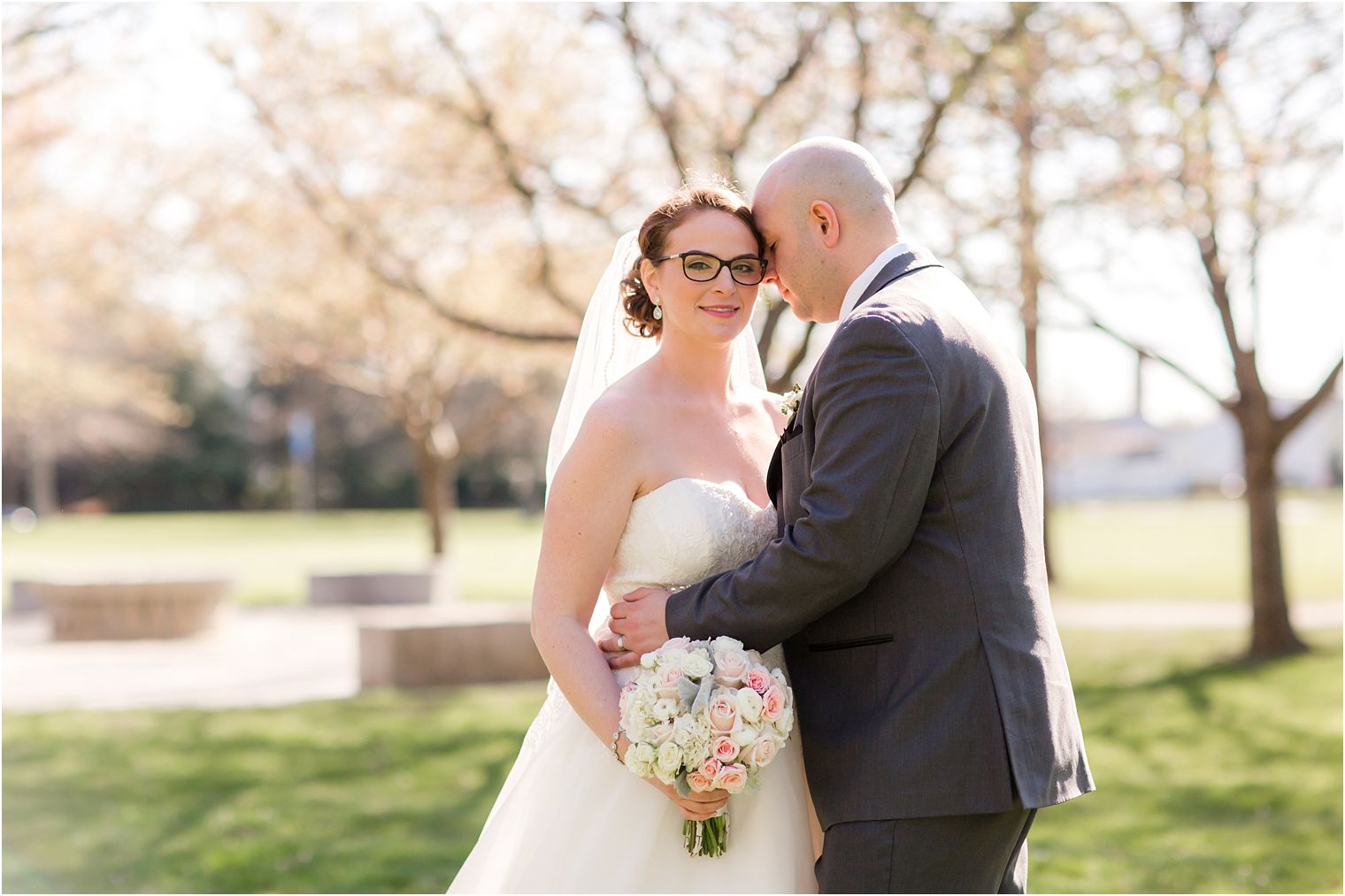 Bridal portrait in beautiful light