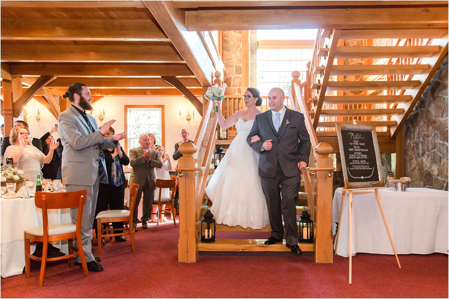 Grand entrance of bride and groom