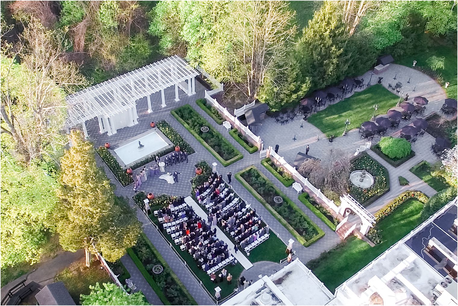 Aerial view of Shadowbrook NJ Shrewsbury NJ Wedding Venue