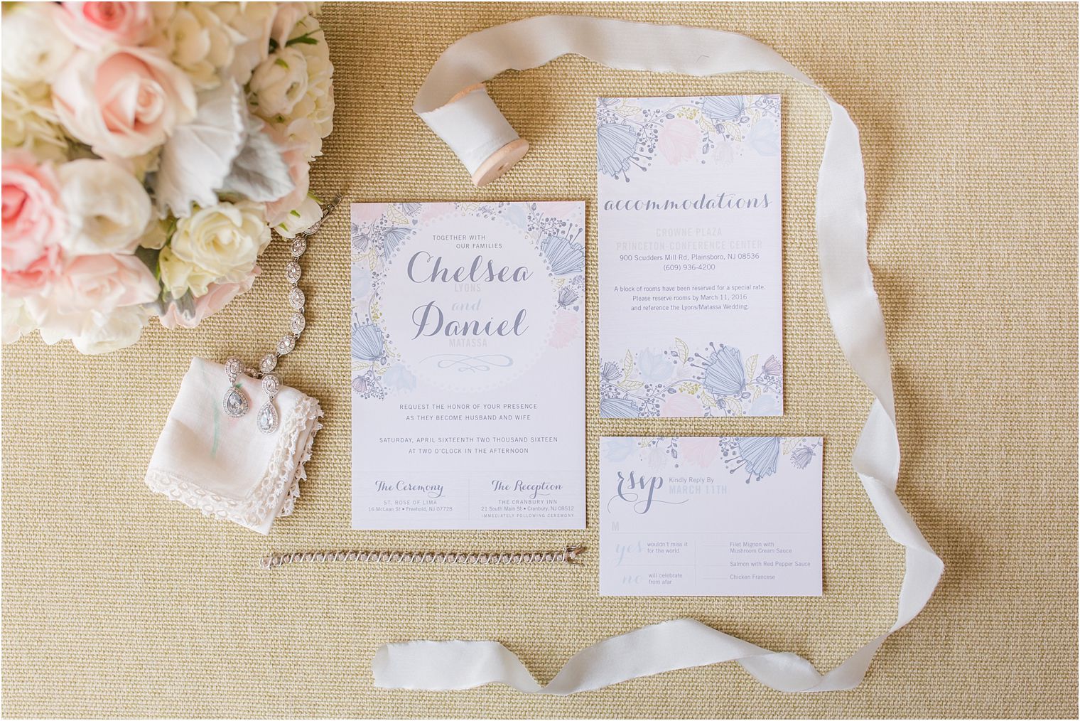 Wedding Invitation by Honeybliss Design 