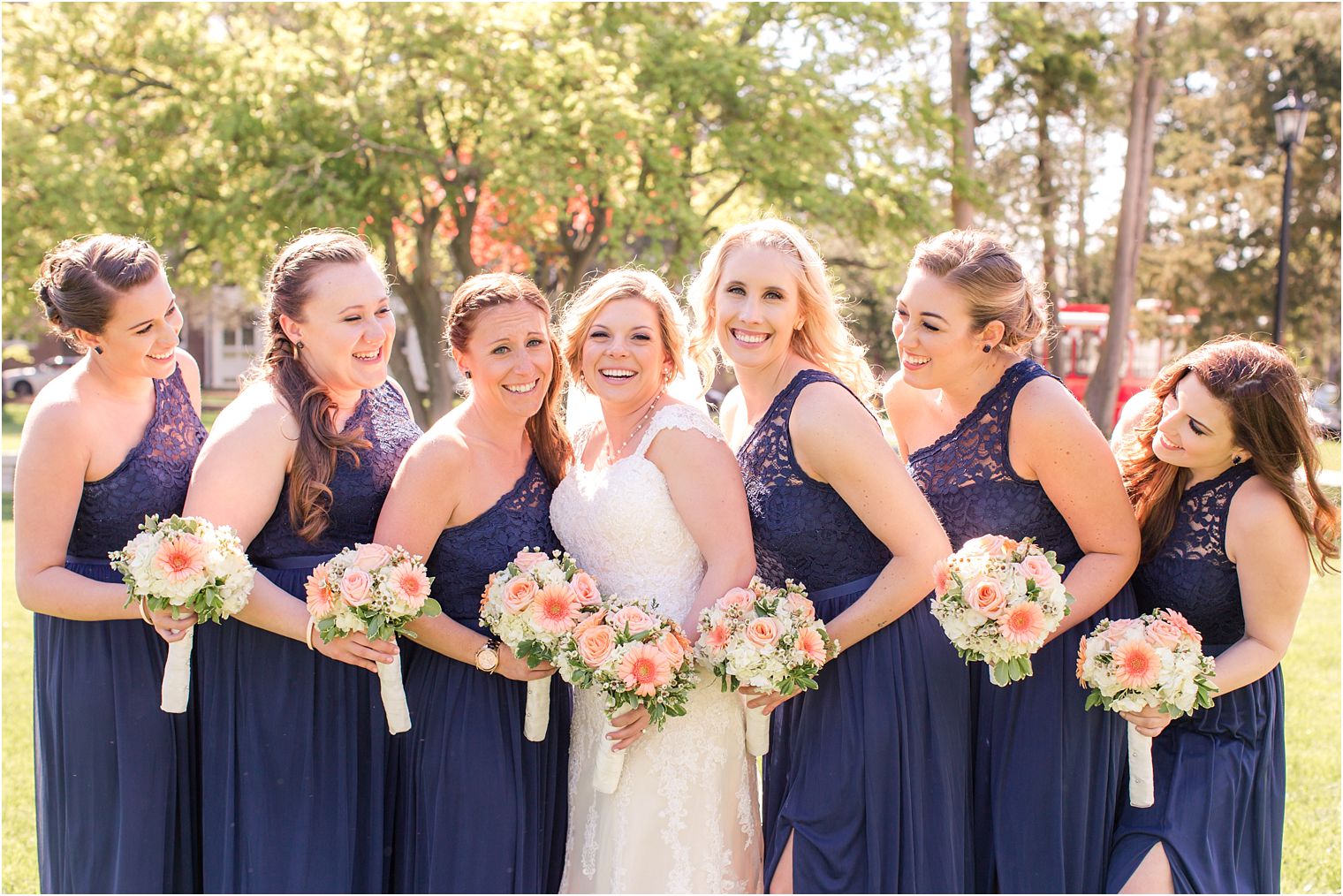 Navy bridesmaid dresses