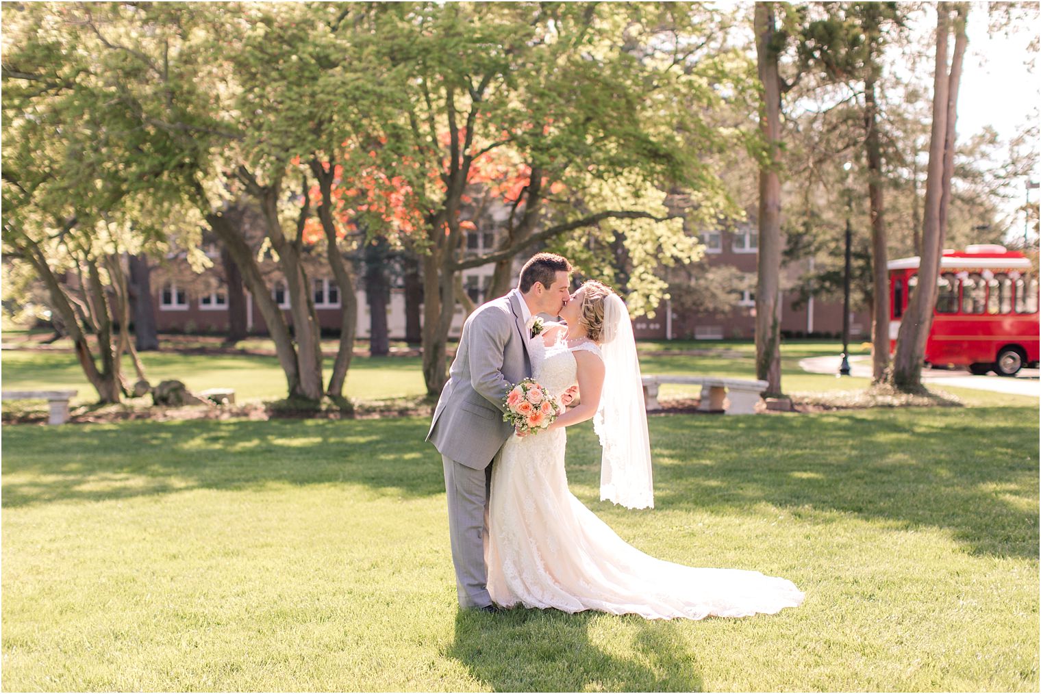 Bride and groom portrait