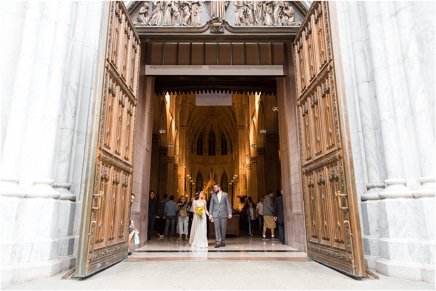 St. Patrick's Cathedral Wedding Church Exit