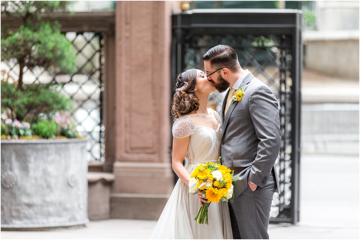 Bride and groom portrait