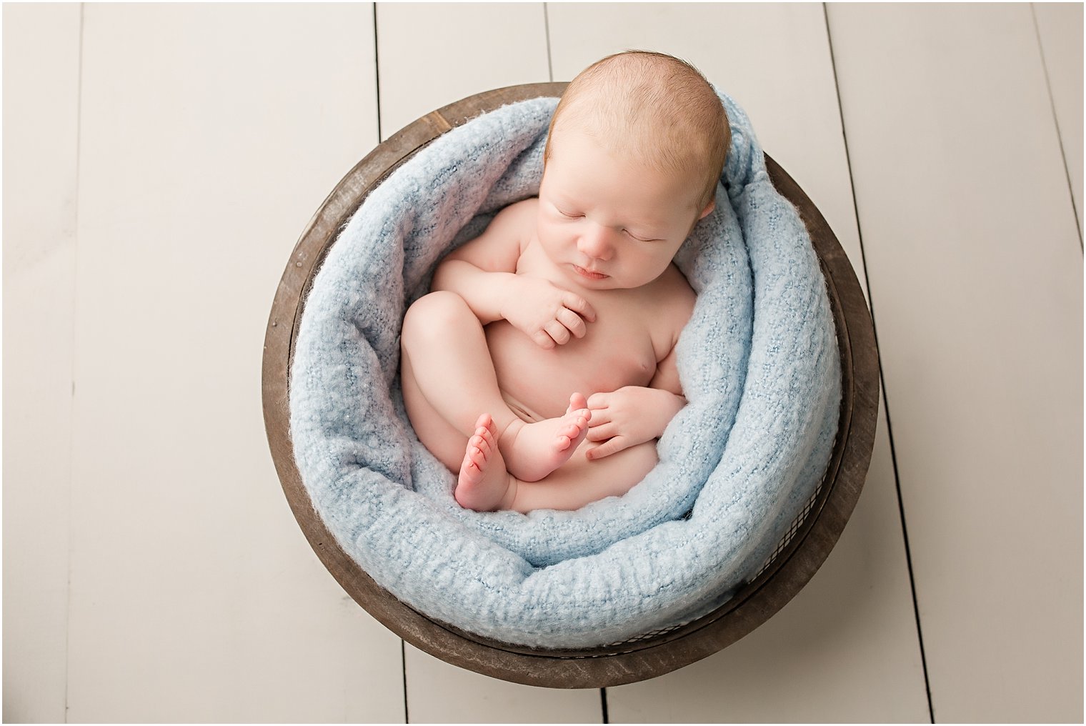 Baby in a basket