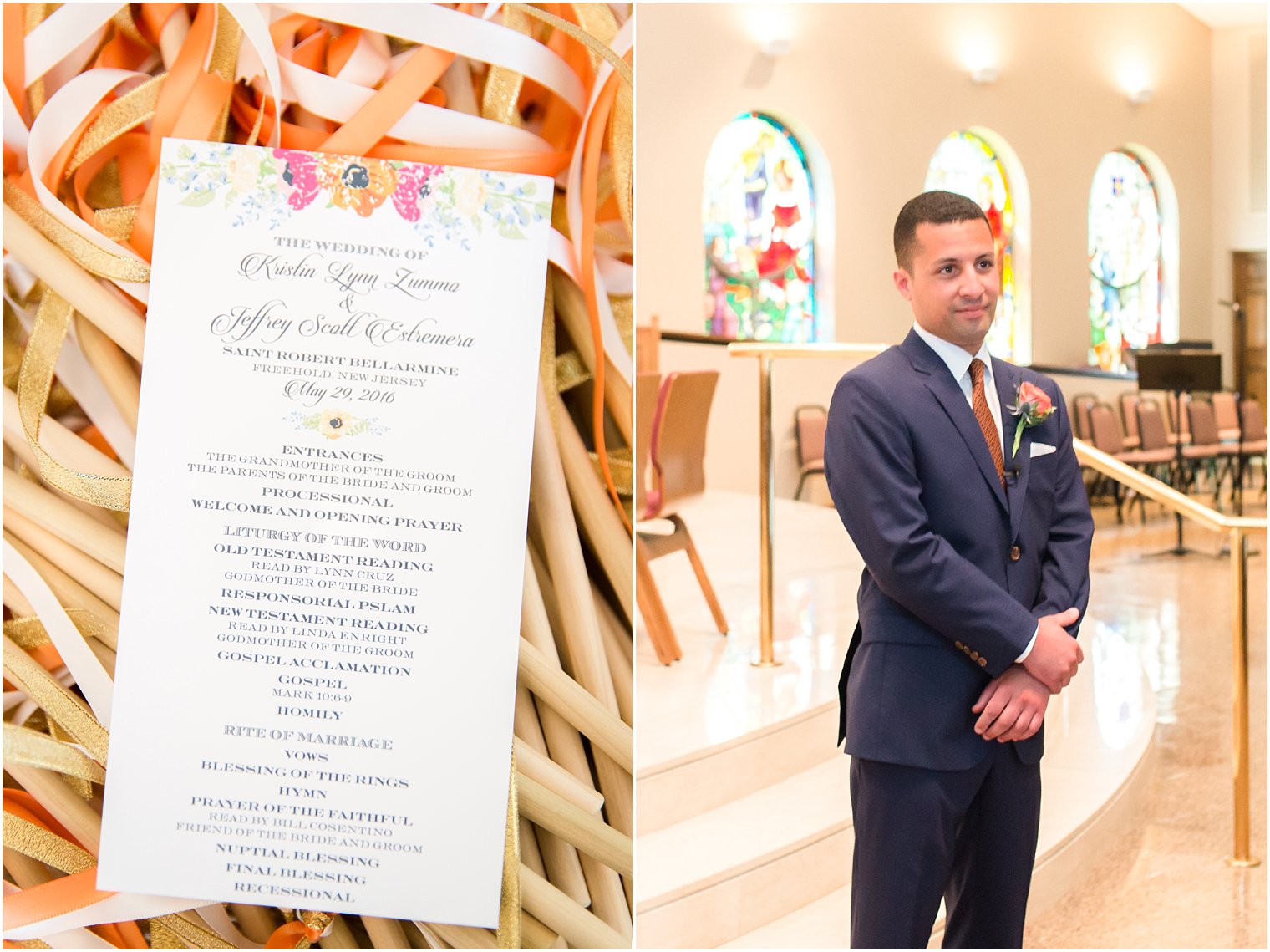 Ceremony program by Holland Designs