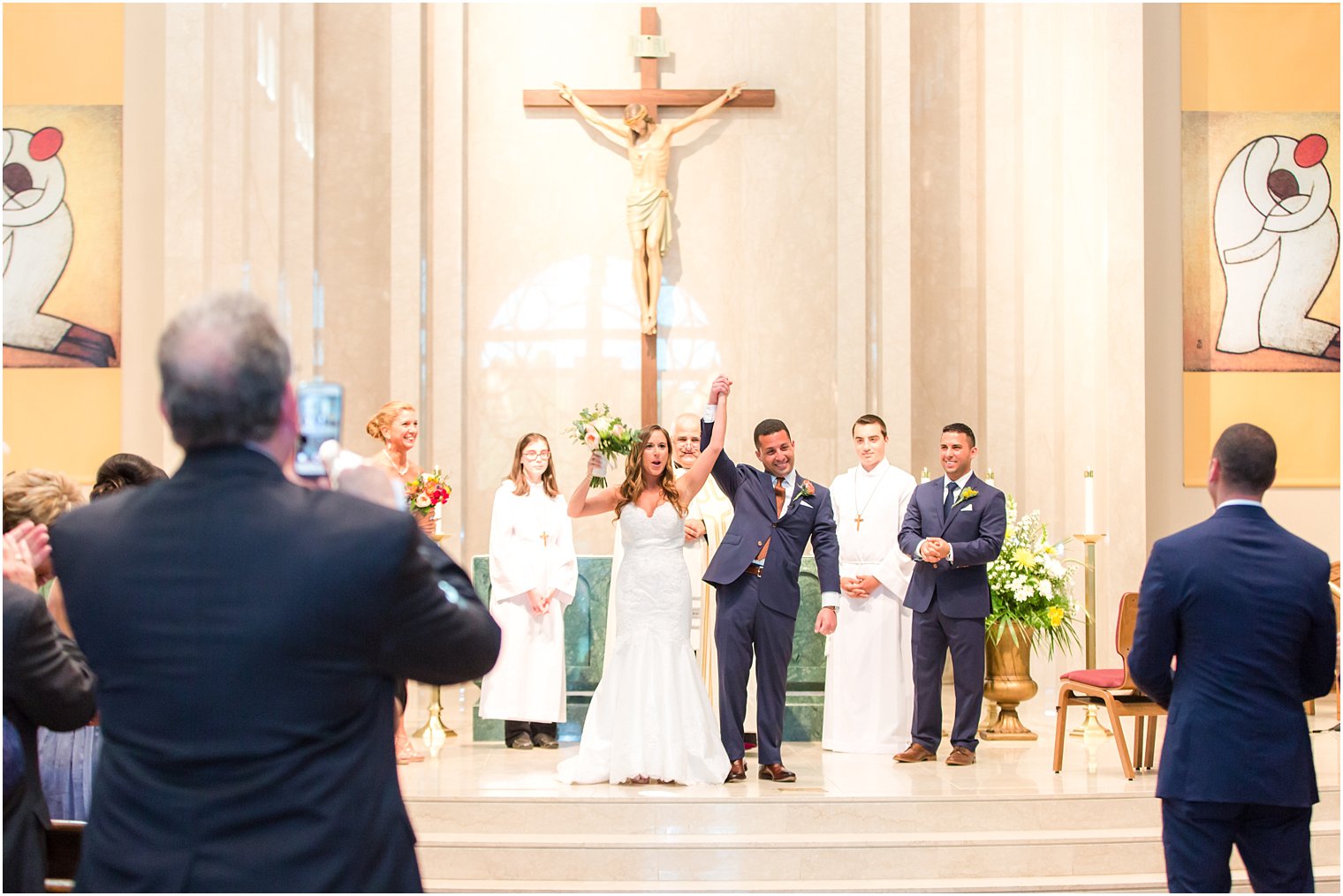 Wedding ceremony recessional