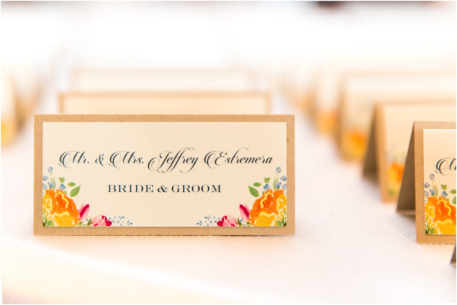 Seating cards by Holland Designs