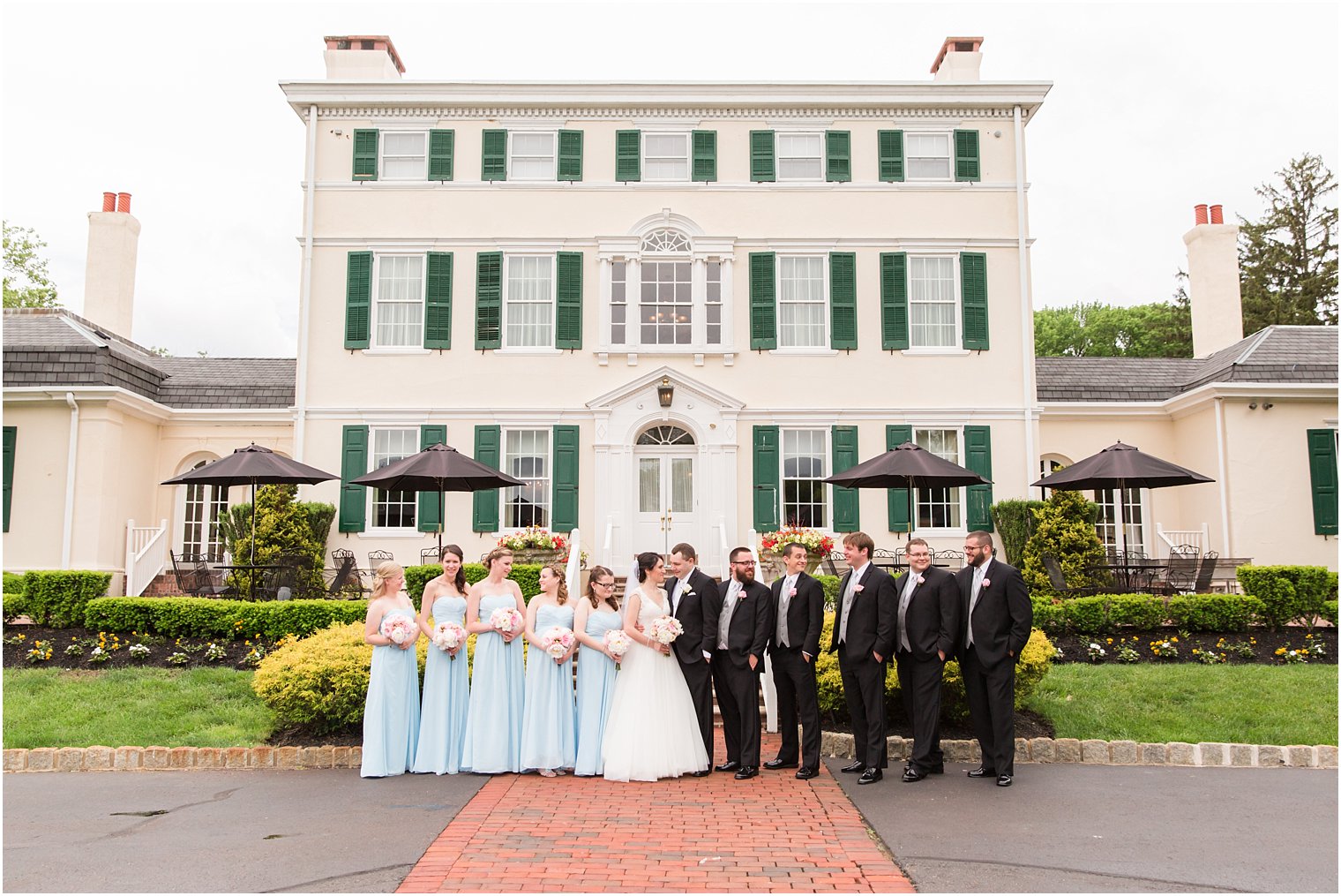 Pen Ryn Mansion Bridal Party Photo