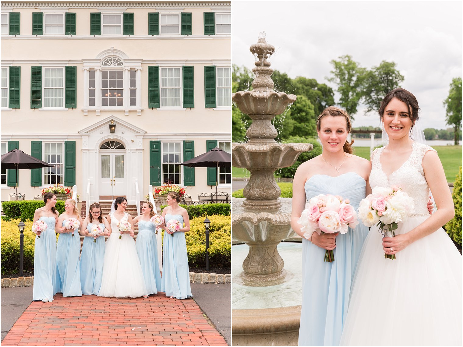 Bridesmaids in David's Bridal dresses