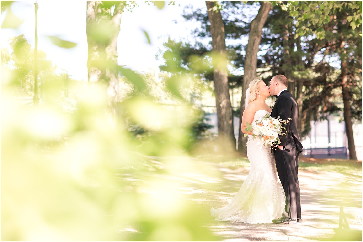 Bride and groom in Franklin Lakes, NJ