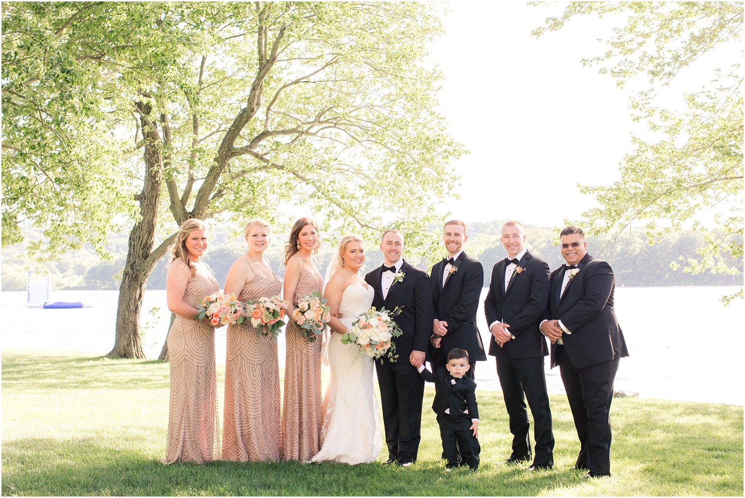 Formal portrait of bridal party