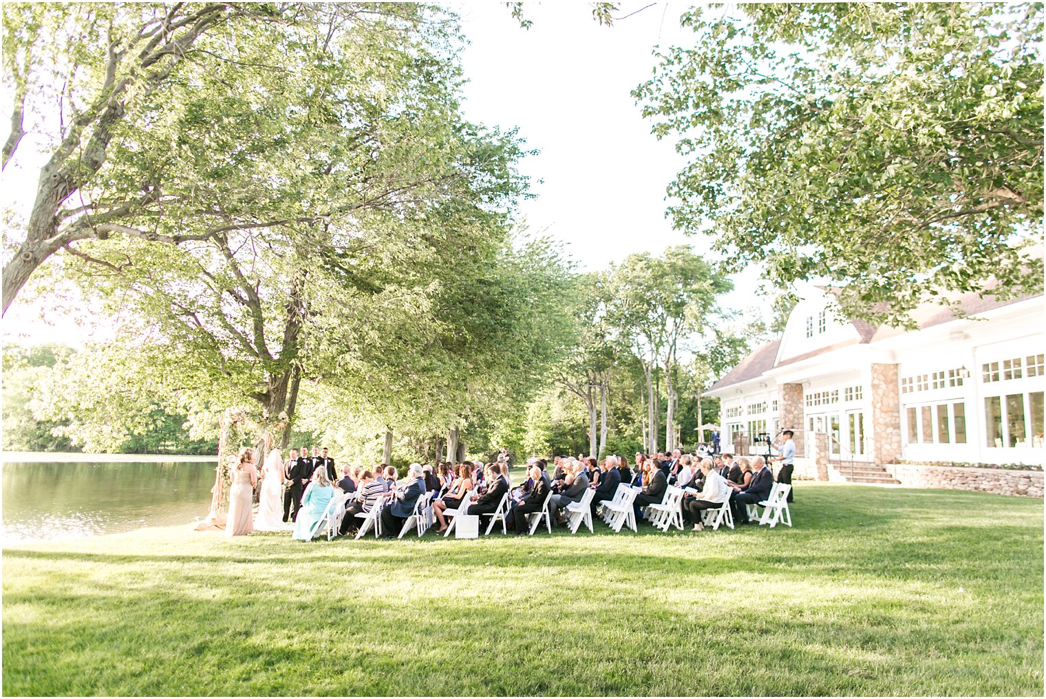 Outdoor ceremony at Indian Trail Club