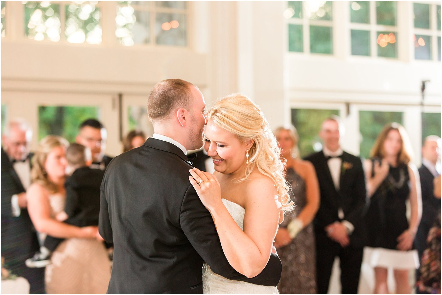 Bride and groom first dance