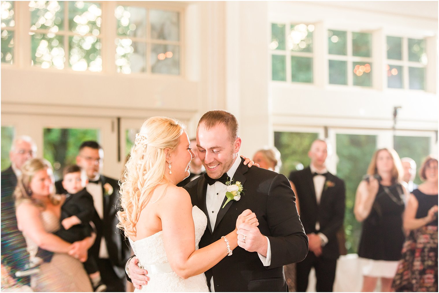 Bride and groom first dance