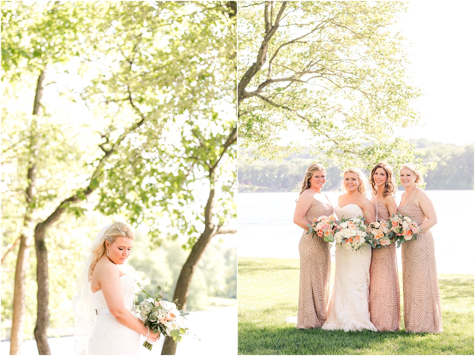 Champagne bridesmaids dresses