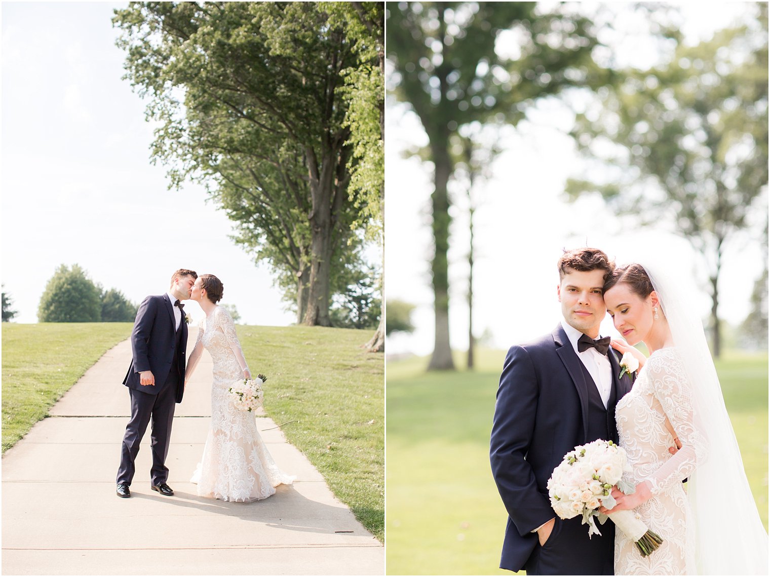 Bride and groom at Battleground Country Club