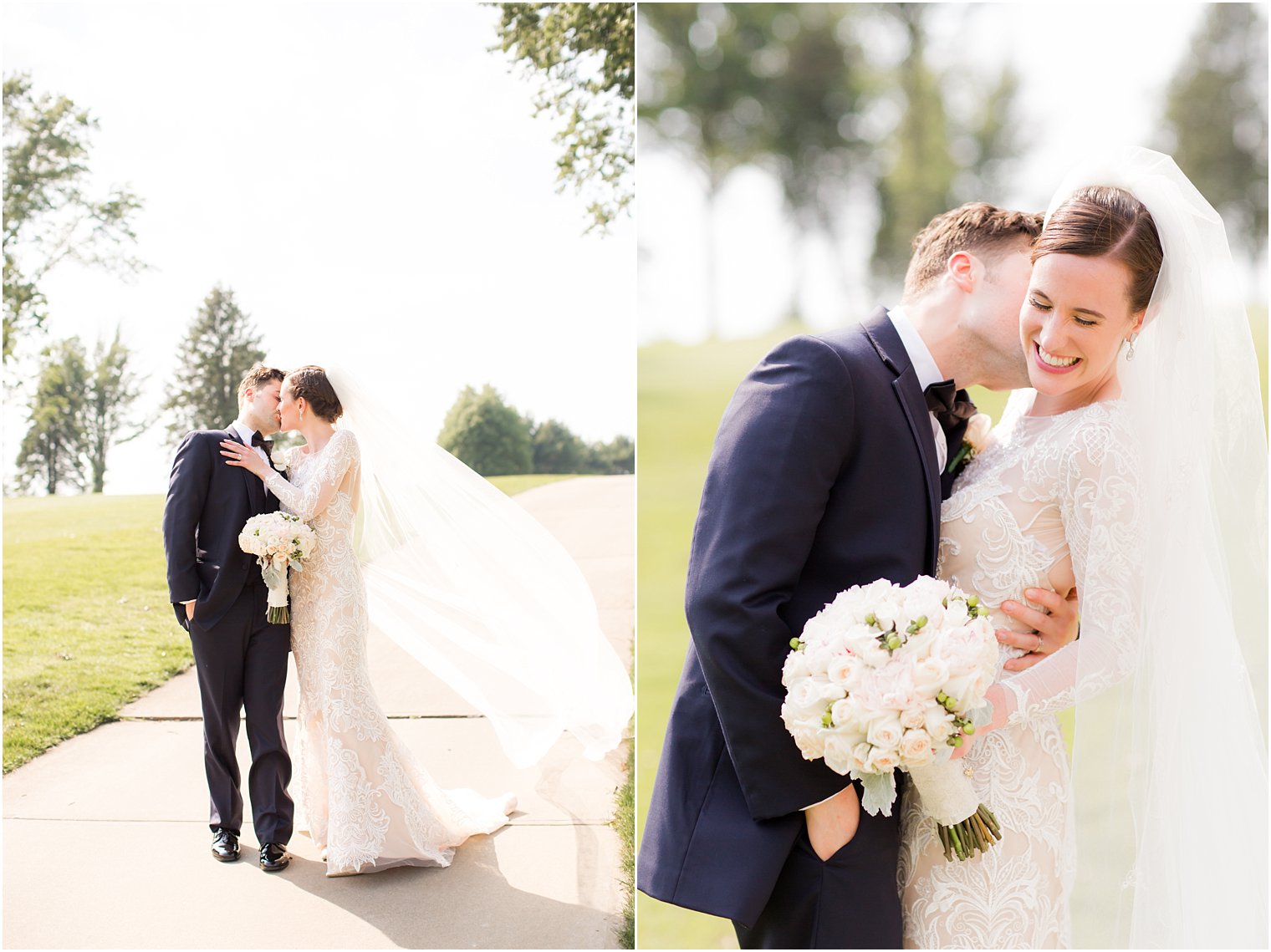 Fun bride and groom photo