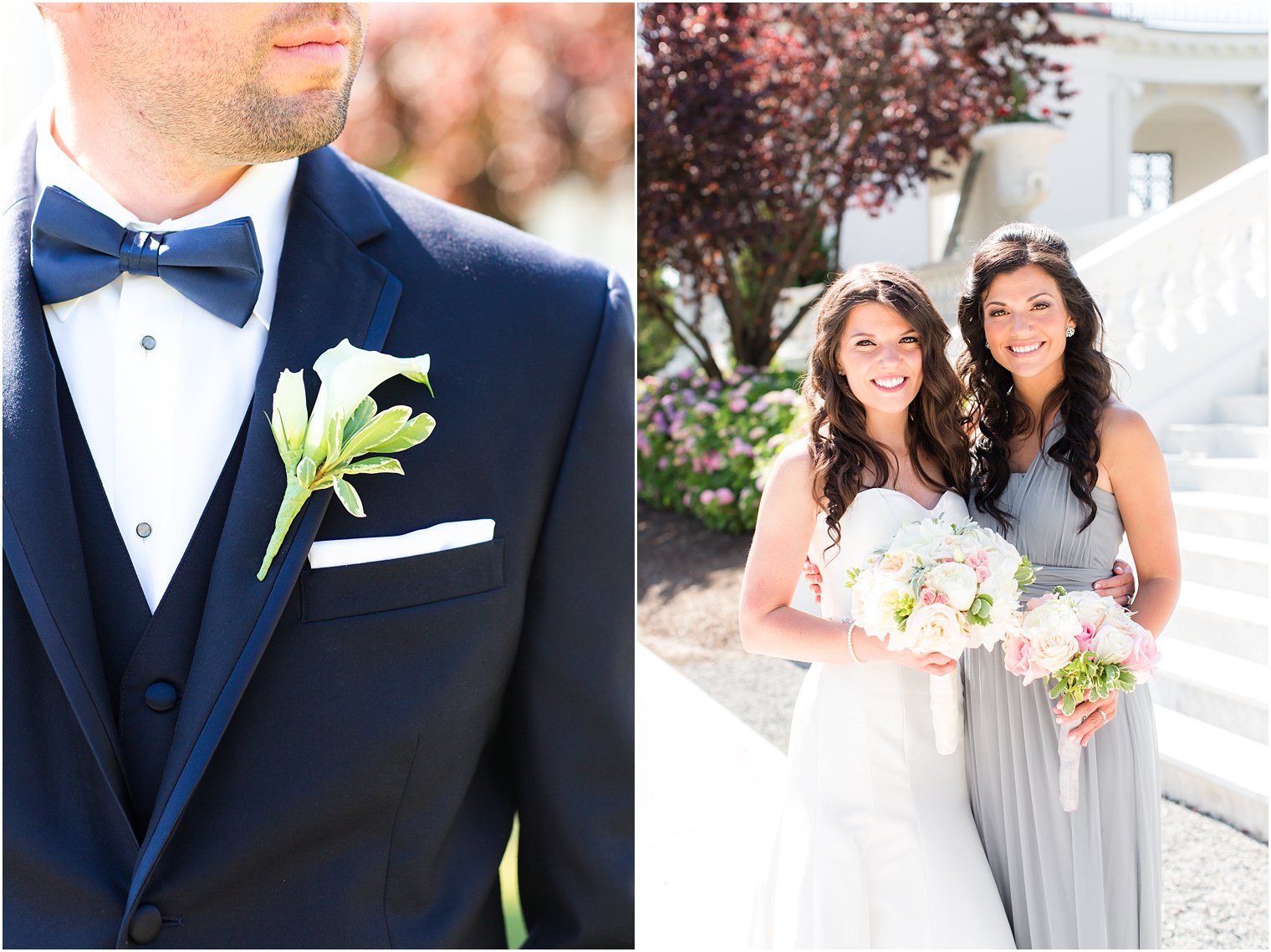 Gray and navy wedding