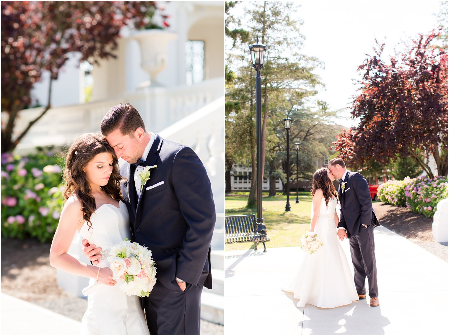 Romantic wedding portrait