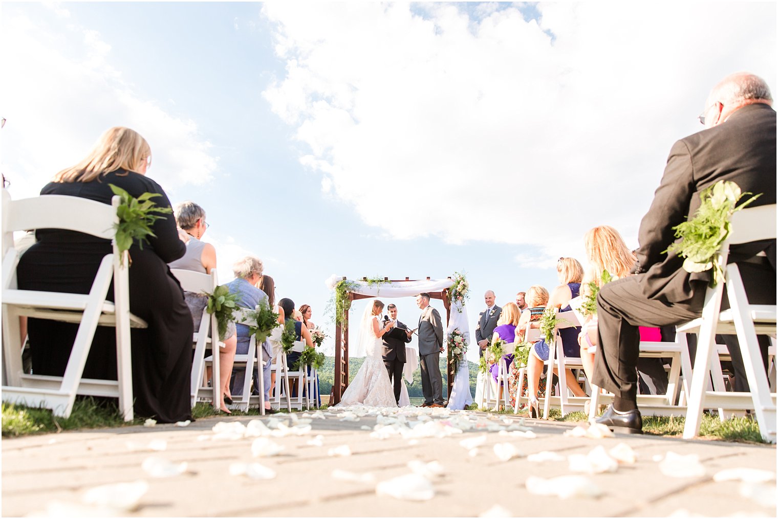 Outdoor ceremony at Lake Valhalla