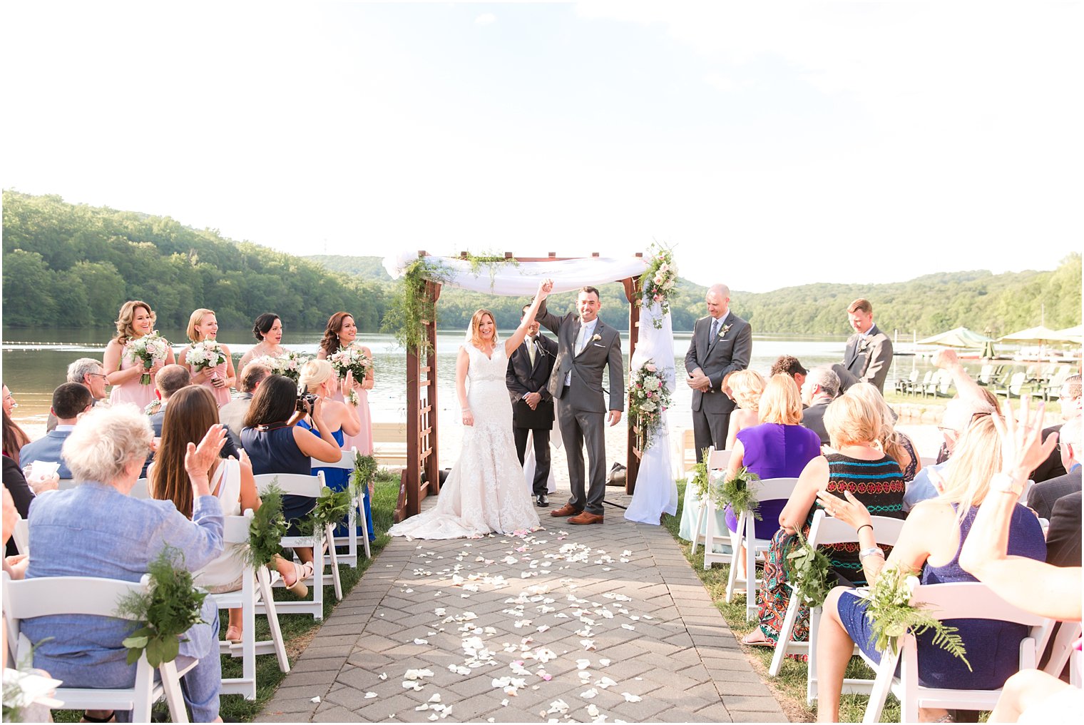 Bride and groom recessional