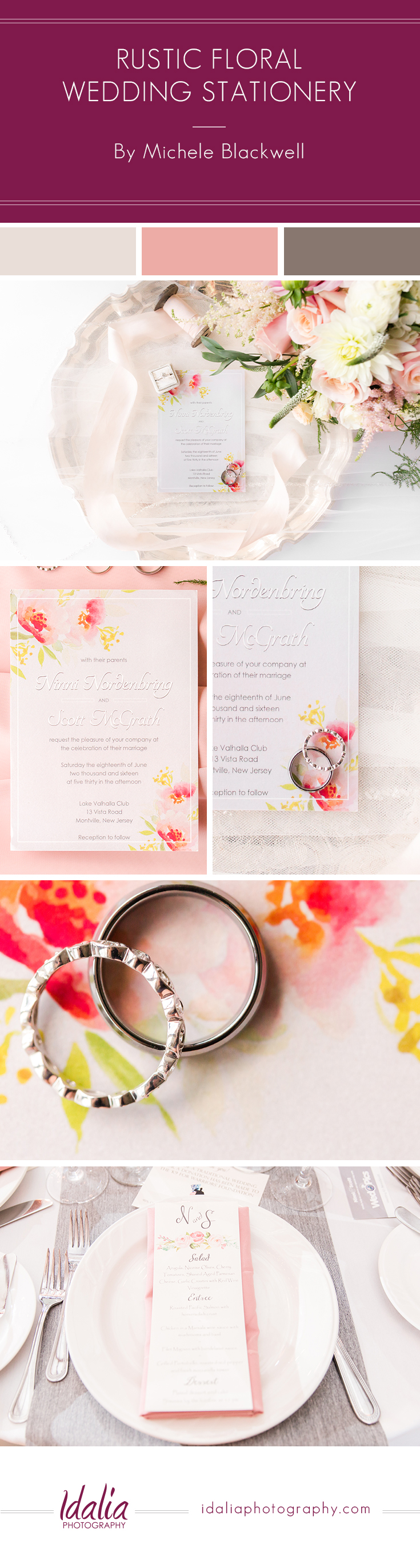 Lake Valhalla Club Wedding | Invitation by Michele Blackwell