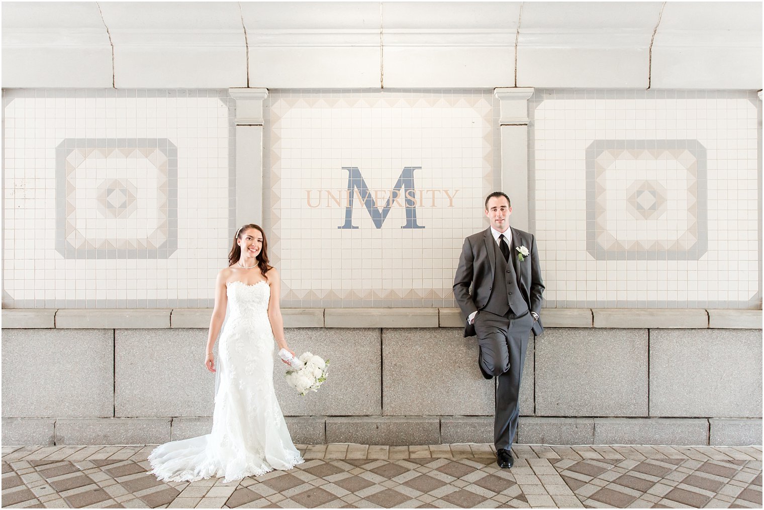 Monmouth University Bride and Groom Photo